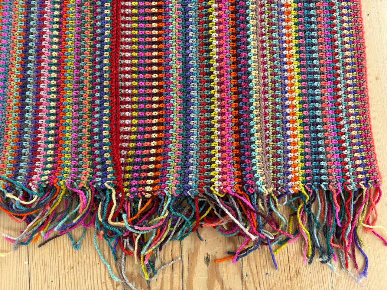 Seed stitch scarf