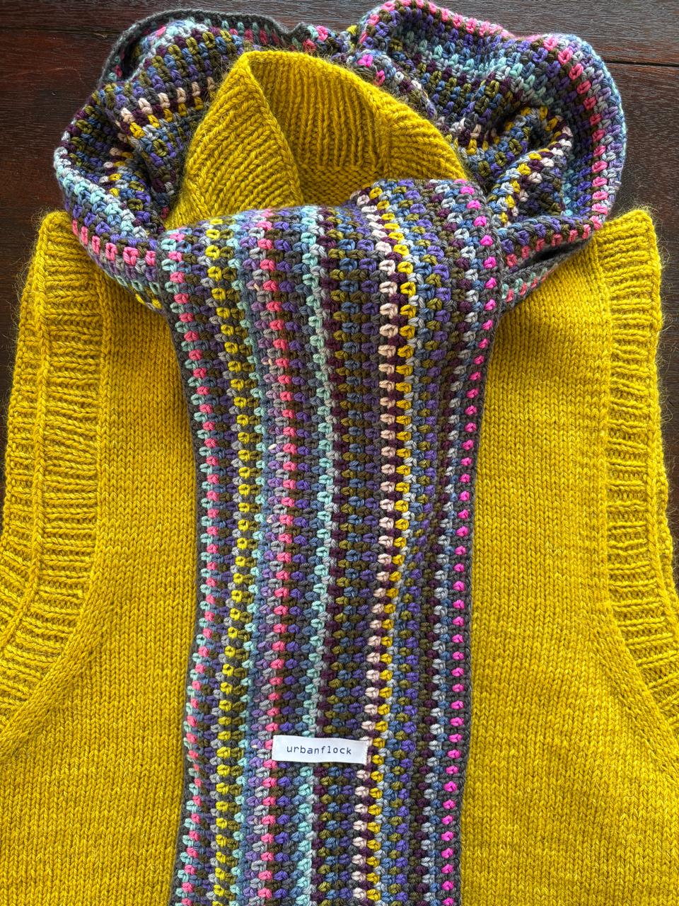 Seed stitch scarf