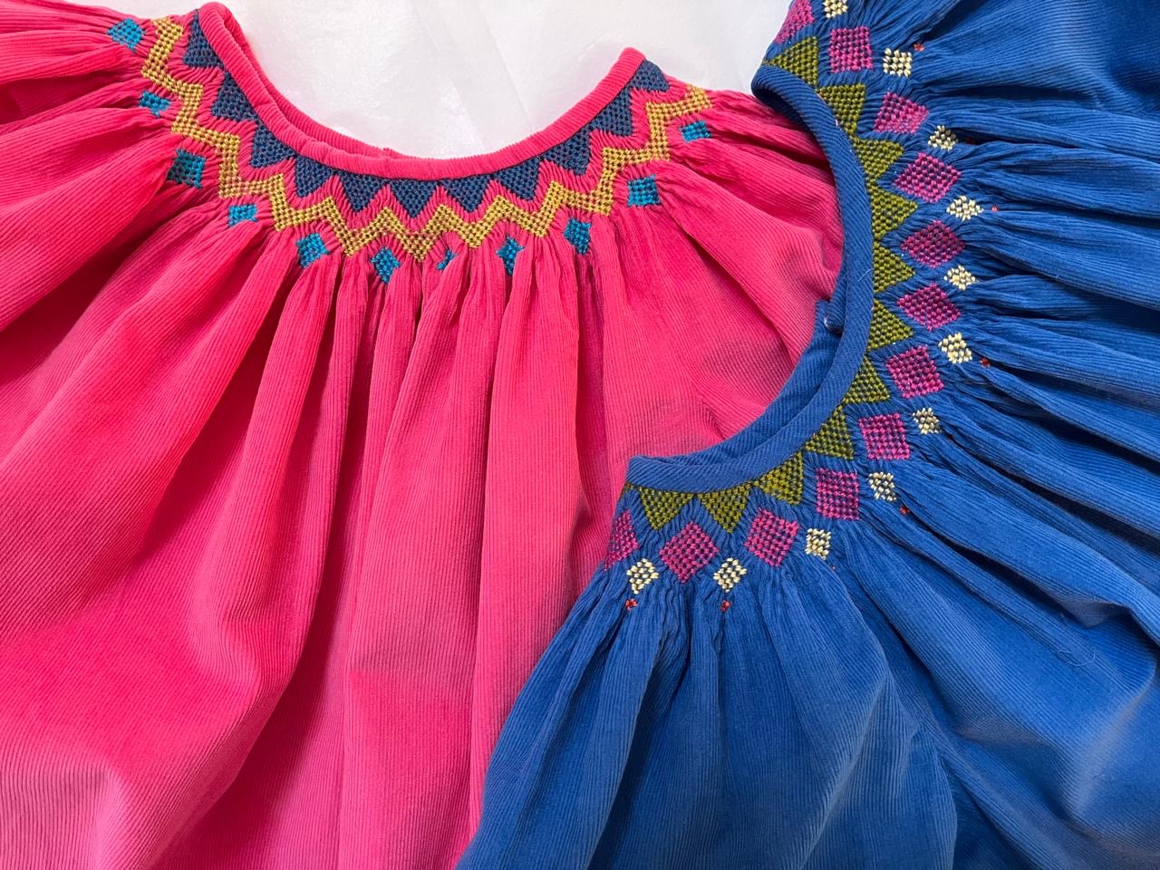 Child's Ndebele-inspired smocked dress