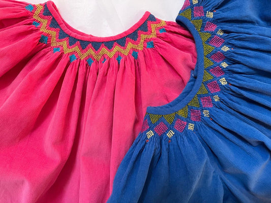Child's Ndebele-inspired smocked dress